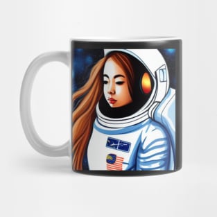 Asian Astronaut Girl Mug